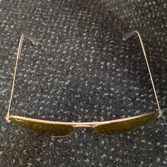 Authentic Ray-Ban Aviator Orange Mirror Flash Lenses with Gold Frame main image 6